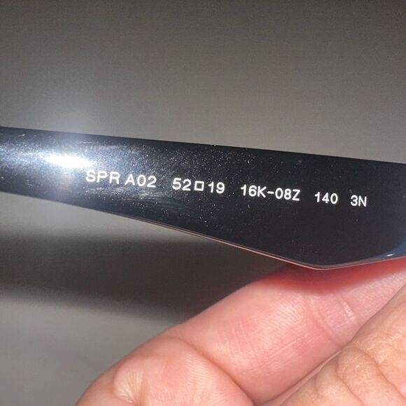 PRADA Sunglasses - A 02S - BLACK on Black - BRAND NEW with Case-Box-Paperwork - Picture 8 of 13